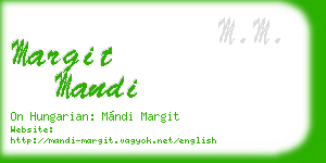 margit mandi business card